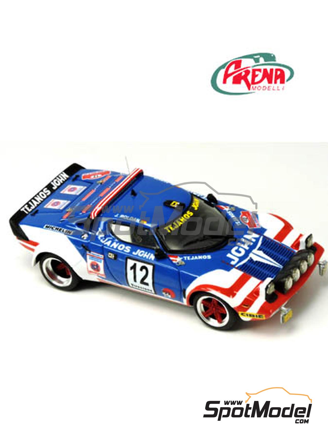 Lancia Stratos HF sponsored by Tejanos Jchn - Rías Baixas Rallye 1979. Car  scale model kit in 1/43 scale manufactured by Arena Modelli (ref. ARE1042)